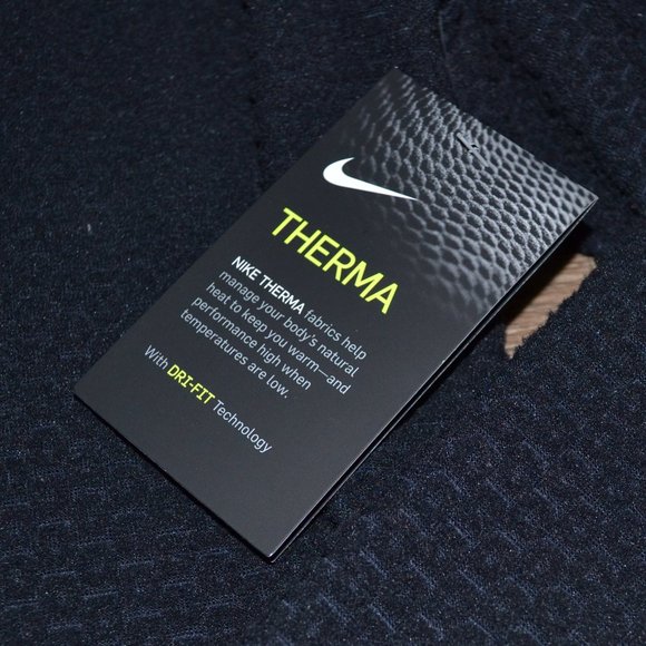 NWT Nike Therma Fleece Black Quarter Zip Running Pullover Women Size Medium - Picture 3 of 11